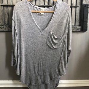 Free People Gray Henley